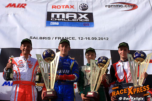 Rotax Euro: Titels voor Webb, Babington, Detige en Adams, Esmeijer knap tweede